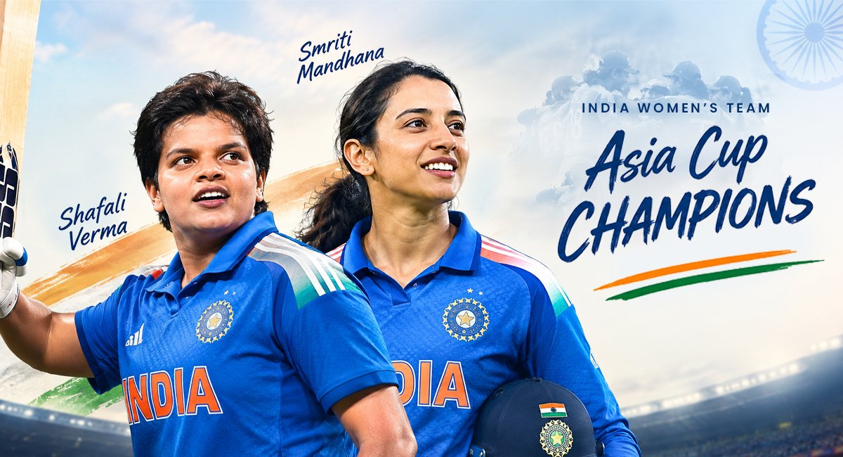India Women Win Asia Cup 2026: Shafali, Smriti Shine as Team India Clinch Record 8th Title