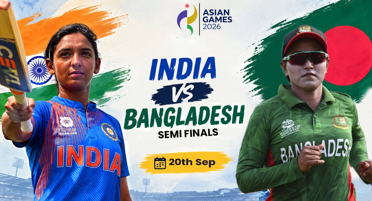 India vs Bangladesh Asian Games 2026 Semi-Final: Date, Time & Key Players