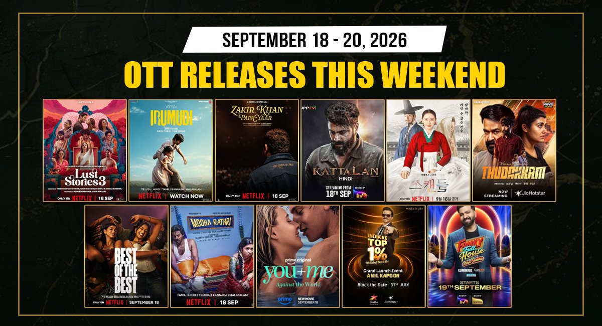 OTT Releases This Weekend: New Movies & Shows to Watch