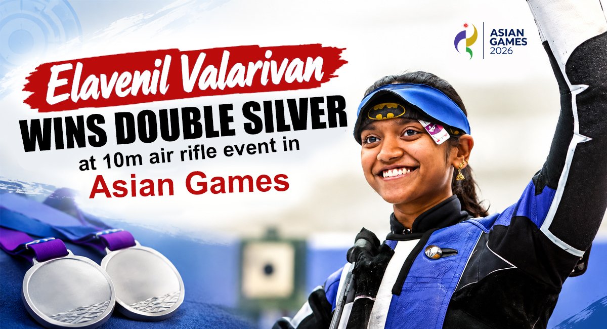 Elavenil Valarivan Wins Double Silver as India Opens Medal Account at Asian Games 2026