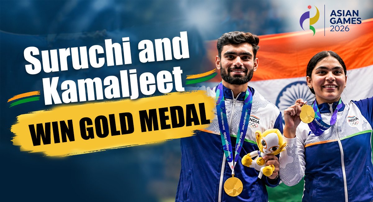 Who Are Suruchi Singh and Kamaljeet? India’s 10m Air Pistol Mixed Team Gold Medallists