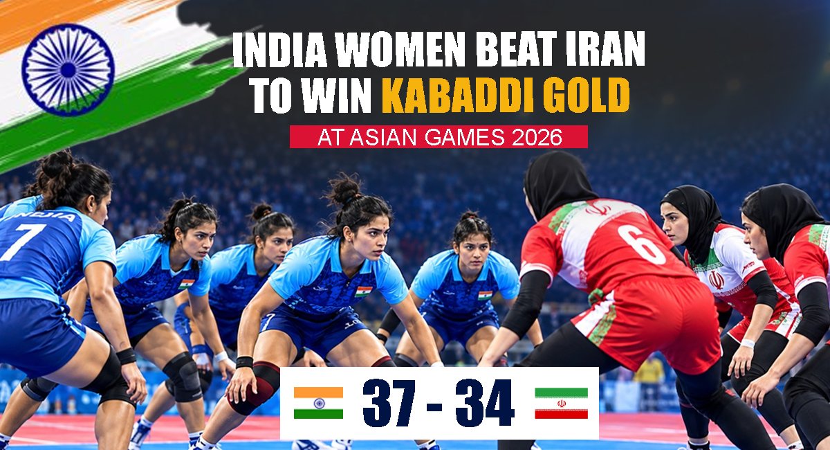 India Women Beat Iran 37-34 to Win Kabaddi Gold at Asian Games 2026