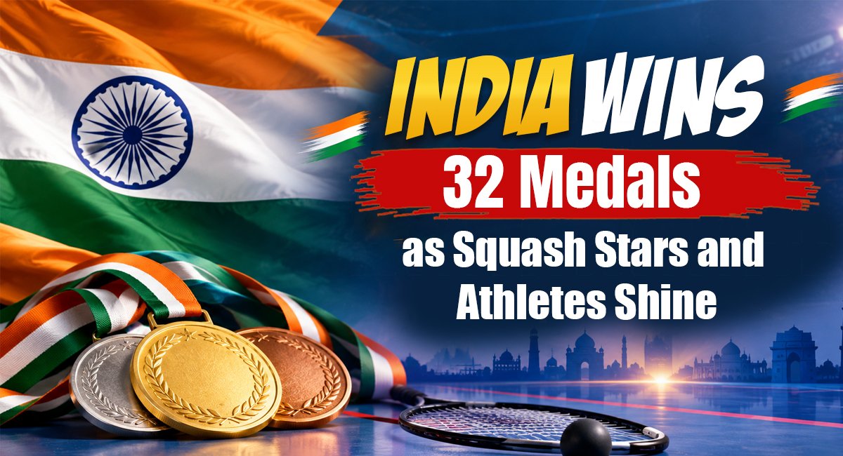 Asian Games 2026: India Wins 32 Medals as Squash Stars and Athletes Shine