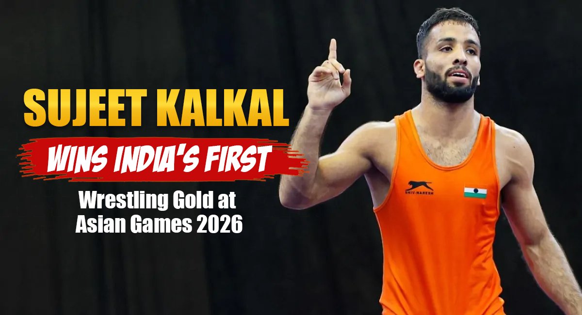 Sujeet Kalkal Wins Wrestling Gold at Asian Games 2026, Beats Olympic Champion on Way to Historic Gold
