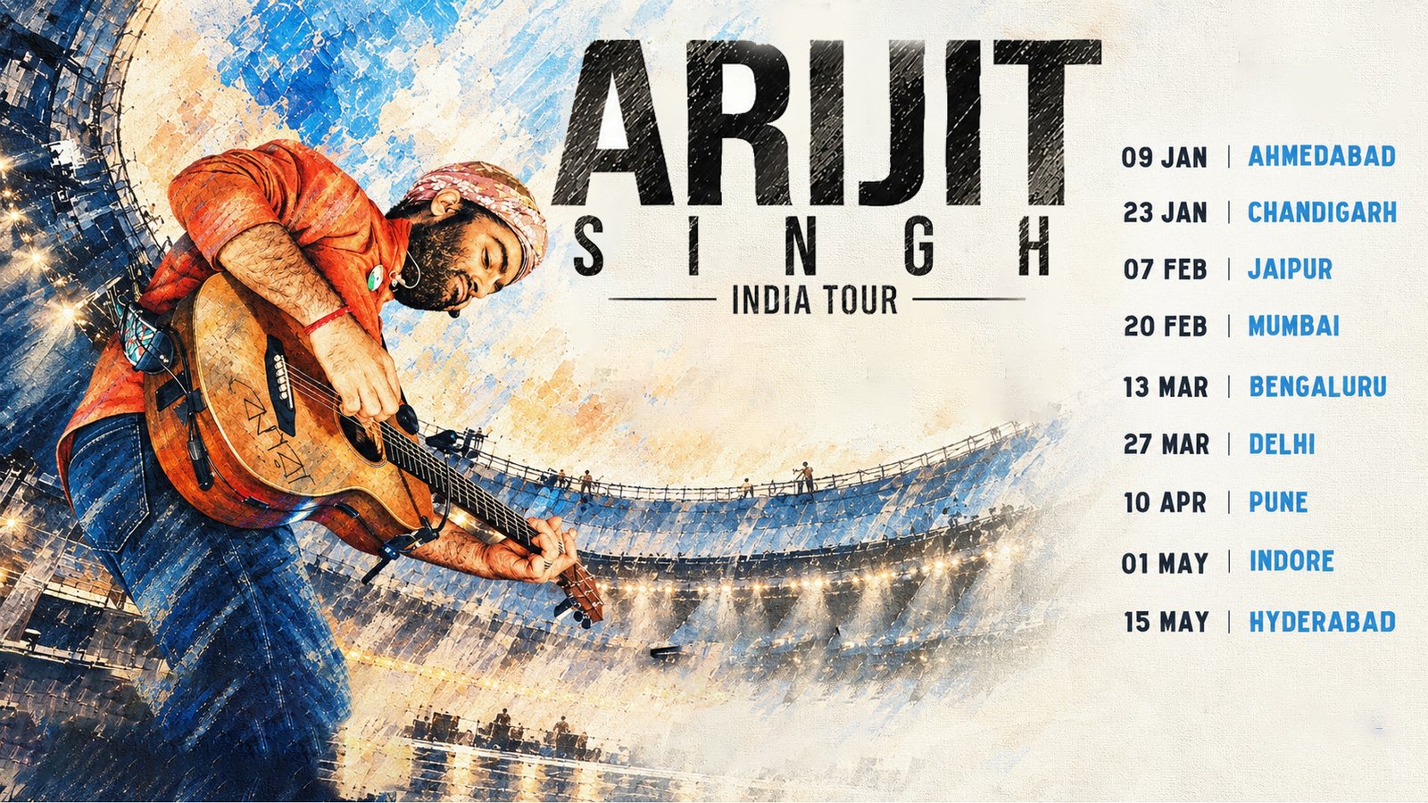 Arijit Singh India Tour 2027: Dates, Cities & Tickets
