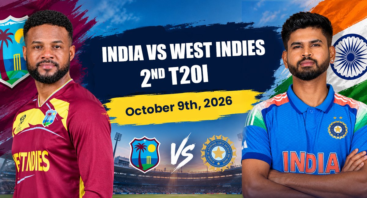 India vs West Indies 2nd T20I 2026. Match Details and Preview
