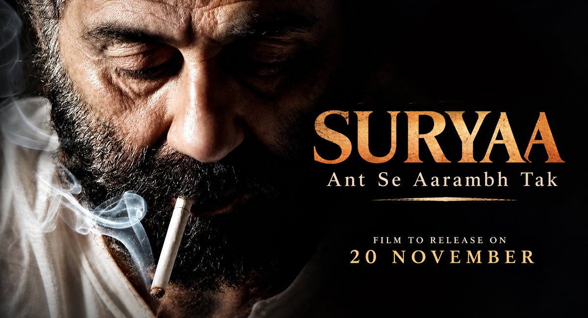 Sunny Deol Reveals First Look of Suryaa Ant Se Aarambh Tak. Film to Release on 20 November
