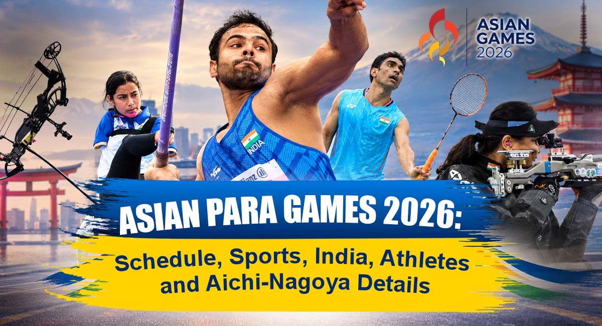 Asian Para Games 2026: Dates, Host City, Sports and India's Participation
