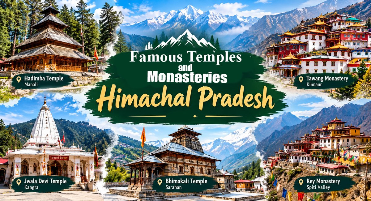 Famous Temples and Monasteries in Himachal Pradesh You Must Visit