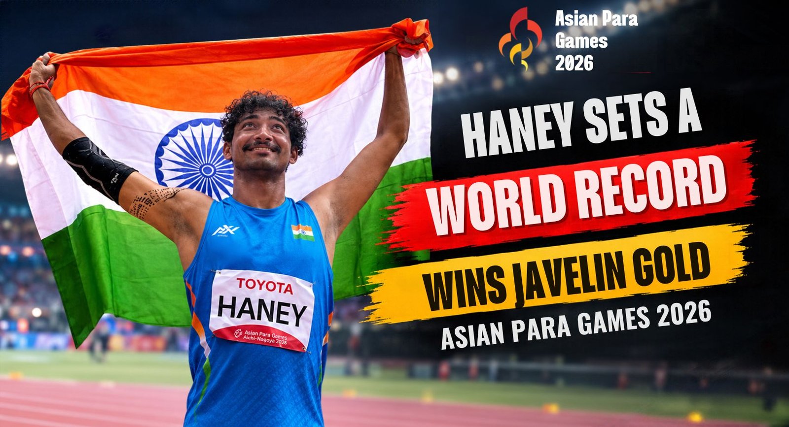 Asian Para Games 2026. Haney Wins Javelin Gold With World Record Throw of 60.49m