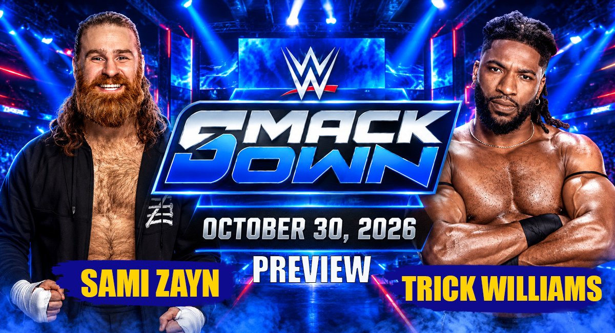 WWE SmackDown October 30, 2026: Sami Zayn vs Trick Williams, 3 Title Matches and Halloween Special
